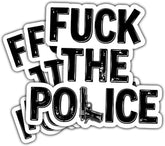 3 Pcs Fuck The Police Sticker, Funny Police Stickers, Protest Decal Stickers for Car - Vinyl Sticker 3 Inches for Water Bottles Laptop Phone Car Helmet Hard Hat
