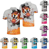 Personalized Bowling Shirts for Men, Men's Bowling Polo Shirts Short Sleeve, Bowling Team Shirts for Men and Women