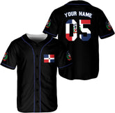 Custom Dominican Jersey for Men Dominican Baseball Jersey Dominican Baseball Jersey Dominicana Shirt Dominican Flag Jersey