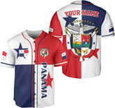 Royal Fight Personalized Panama Baseball Jersey Panama Camisa Shirt Panamanian Flag Jersey Panamanian Pride Jersey for Men