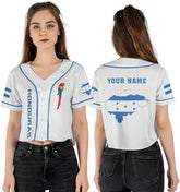 Personalized Honduras Baseball Jersey Croptop Shirt, Camisa Honduras Hombres Flag Hombres Jersey for Women Pride