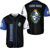 Leprints Personalized Uruguay Jersey, Uruguay Soccer Shirt Baseball Uruguay Flag Jersey for Men Women Country Shirts