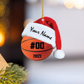 Suseaz Personalized Basketball Ornaments, Basketball Christmas Ornament, Car Ornament, Custom Basketball Player Ornament, Basketball Ornaments for Christmas Tree, Custom Basketball Ornament (MB6)