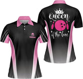 Personalized Bowling Shirts for Women, Custom Name Women Bowling Jersey, Ladies Bowling Polo Shirt for Team