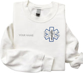 AOVL Personalized Embroidered EMS Sweatshirt Women EMS Sweatshirt Embroidered Sweatshirt For EMS, EMS Shirts Gift
