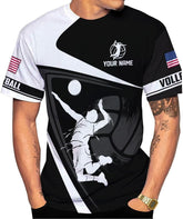 Personalized Volleyball Shirt, Unisex Adults, Short Sleeve T-Shirt, Modern Graphic Print, Large-5X-Large, Men, Women, Kids, Teens, Friends, Family, Teachers, Pet Lovers