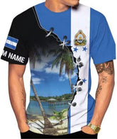 Vybonz Personalized Honduras Shirt Camisa Honduras Hombres Honduras Shirts for Men Women Honduras Flag Honduran Pride Tshirt