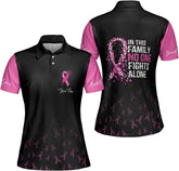 Podagree Personalized Breast Cancer 3D Polo Shirt, Pink Ribbon Awareness Polo, Survivor Pride Shirt Breast Cancer Tshirt