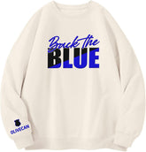 Personalized Police Back The Blue Embroidered Shirts, Thin Blue Line Tshirt Hoodie Sweatshirt Men Women, Love Police Shirt