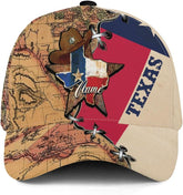 Mostprints Personalized Texas Baseball Caps for Men&Women, Texas State Flag Cap, Texas Snapback Trucker Baseball Hat