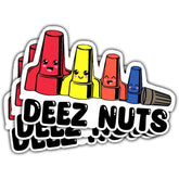 COMBO 3 PCS Deez Nuts Sticker, Deez Nutz Journeyman Hardhat Lineman Mechanic Tool Box Welding Construction Man Stickers for Laptop Phone Watter Bottle