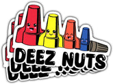 3 Pcs Deez Nuts Sticker, Deez Nuts Decal, Deez Nuts Gifts Deez Nutz Journeyman Hardhat Lineman Mechanic Tool Box Welding Construction Man Stickers for Laptop Phone Watter Bottle Car Helmet 5"x5"