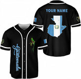 Parvii Personalized Guatemala Baseball Jersey - Custom Guatemala Jersey for Men & Women - Guatemalan Pride Shirt