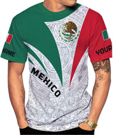 Mostefy Personalized Name Mexican Shirts for Men 3D, Customized Mexico Shirts for Men, Mexico Shirts for Women Mexico Shirt