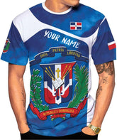 Ligthuy Personalized Dominican Shirt 3D, Dominican Republic Shirts, Dominican Flag Unisex Republica Dominicana Shirt S-5XL