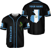 Royal Fight Personalized Name Guatemala Baseball Jersey Shirt Guatemala Camisas Guatemalan Pride T-Shirt Guatemala 3D Shirts