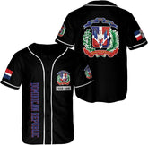 AOVL Custom Dominican Republic Baseball Jersey Dominicana Republic Shirt for Team Dominican Flag Jerseys for Men Women