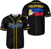 Custom Filipino Flag Jersey - Men's Baseball Jersey