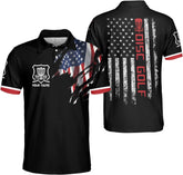 Personalized Funny Disc Golf Polo for Men, Retro Disc Golf Shirts, Disc Golf Gifts, Disc Golf Polo Size S-5XL