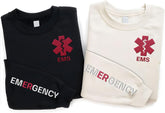 Brevnex Custom EMT EMS Embroidered Sweatshirt Paramedic Hoodie Emergency Medical Technician Uniform T-Shirts for Men Women