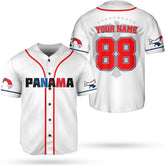 Podagree Personalized Panama Baseball Jersey Camisa Shirt, Panamanian Flag Jersey, Panamanian Pride Jersey for Men and Women