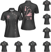 MoonArt Personalized Housekeeping Polo Shirts 3D Print Cleaning Service, Housekeeper House Cleaning Uniforms for Women