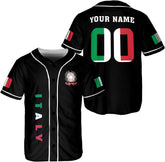 Leeprints Personalized Italia Jersey, Italian Soccer Shirt Baseball Italia Pride Flag Jersey Men Women Flag Italy Shirts