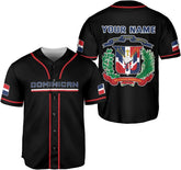 Podagree Personalized Dominican Republic Baseball Jersey Shirt,Team Name Republic Dominicana Baseball Jersey for Men,Women
