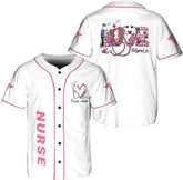 Woseprints Personalized Nurse Baseball Jersey Shirt, Nurse Graduation Gifts Funny Nurse T-Shirt Gift Nursing Emergency Shirts