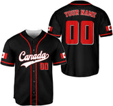 Parvii Personalized Canada Baseball Jersey, Canada Shirts for Men & Women, Canada Flag Maple Leaf Jersey Canadian Gift Shirt