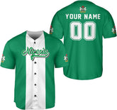 AOVL Personalized Nigeria Baseball Jersey Nigerian Flag Jersey Shirts Nigeria Flag Nigerian Pride Gift T-Shirt Nigerian Pride