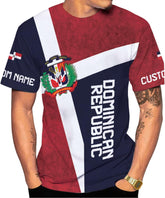 Vybonz Personalized Dominican Republic Shirts 3D, Republica Dominicana Tshirt, Dominican Republic Flag Shirt