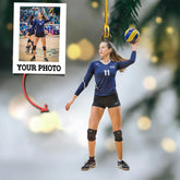 Personalized Name Volleyball Ornament, Gift for Volleyball Player, Sport Ornament 2024, Volleyball Christmas Ornament, Volleyball Team Gift, Volleyball Christmas Tree Ornament