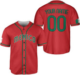 Mostefy Custom Mexico Baseball Jerseys Mexican Eagle & Flag Shirt for Teams, Mexico Shirts for Men & Women Size S-5XL