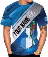 Mostprints Personalized Guatemala Shirt 3D Guatemala Camisas Guatemala Flag Shirts, Guatemalan Pride T-Shirt for Men Women