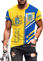 Ligthuy Personalized Name Ukraine Shirt 3D, Ukraine Tshirt Unisex for Men and Women, Custom Ukrainian Tshirt S-5XL