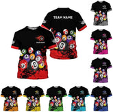 Pretyprints Personalized 3D Billiard Shirt Custom Name Men Women Team Apparel Pool 8 Ball Flag Tshirt Billiards Shirts Gift