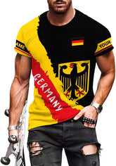 Mostprints Personalized Name Germany Shirt 3D, Custom German Shirt gift for Men and Women, German Flag Shirt Gift S-5XL