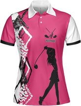 Personalized Women's Golf Polo Shirts, Golf Polo Short Sleeve Sport Activewear, Polo Gifts for Mothers Day 2023 (PL46)