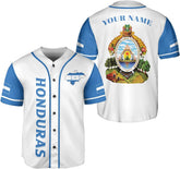Leeprints Personalized Honduras Baseball Jersey Shirt, Honduras Jersey for Men and Women