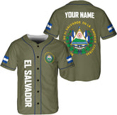 Parvii Personalized El Salvador Baseball Jersey - Proud El Salvador Shirt for Men