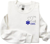 AOVL Personalized Embroidered EMS Sweatshirt Women EMS Sweatshirt Embroidered Sweatshirt For EMS, EMS Shirts Gift