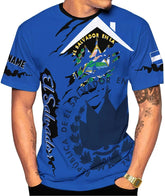 Ligthuy Personalized Name El Salvador Shirt 3D, El Salvador Flag Shirt for Men Women, Unisex T-Shirts S-5XL
