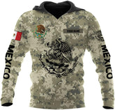 Personalized Name Army Camo flag Mexican Mexico Unisex 3D All Over Printed Sportwear Hoodie, T Shirt, Zip Up Hoodie, Sweatshirt For Men Women Adult Full Size S-5XL (HD13)