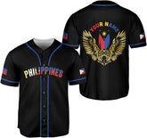 Custom Filipino Flag Jersey - Men's Baseball Jersey