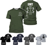 Mostefy Personalized EMT Shirt, EMS Shirt, Customized EMS Shirts,EMT Paramedic Uniform Emergency Medical Technician Shirts
