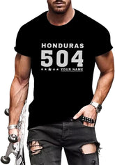 Mostprints Personalized Honduras Embroidered Shirt 3D, Camisa Honduras Hombres Honduras Shirts Men Women, Honduras Tshirt