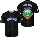 Custom Costa Rica Baseball Jersey Costa Rican Flag Jerseys for Men Costa Rica Flag Jersey Costa Rican Shirts for Men Women