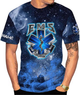 Personalized Emergency Medical Technician EMT T shirt 3D, custom name shirts EMS Tshirts 3D Unisex 3D All Over Printed Sportwear, T Shirt for Men Women Adult Full Size S-5XL TS45 Multicolor