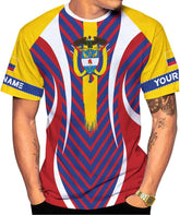 Ligthuy Personalized Colombia Shirt 3D, Custom Colombia Flag Shirts for Men Women, Colombian Pride T-Shirt, Unisex Shirt